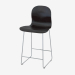 3d model Silla apilable en barra negra Tate - vista previa