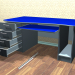 mesa de la oficina 3D modelo Compro - render