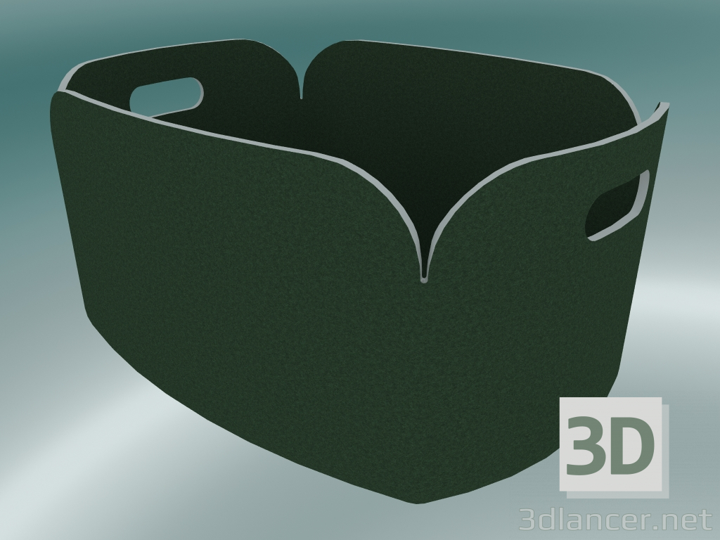 3d модель Корзина Restore (Dark Green) – превью