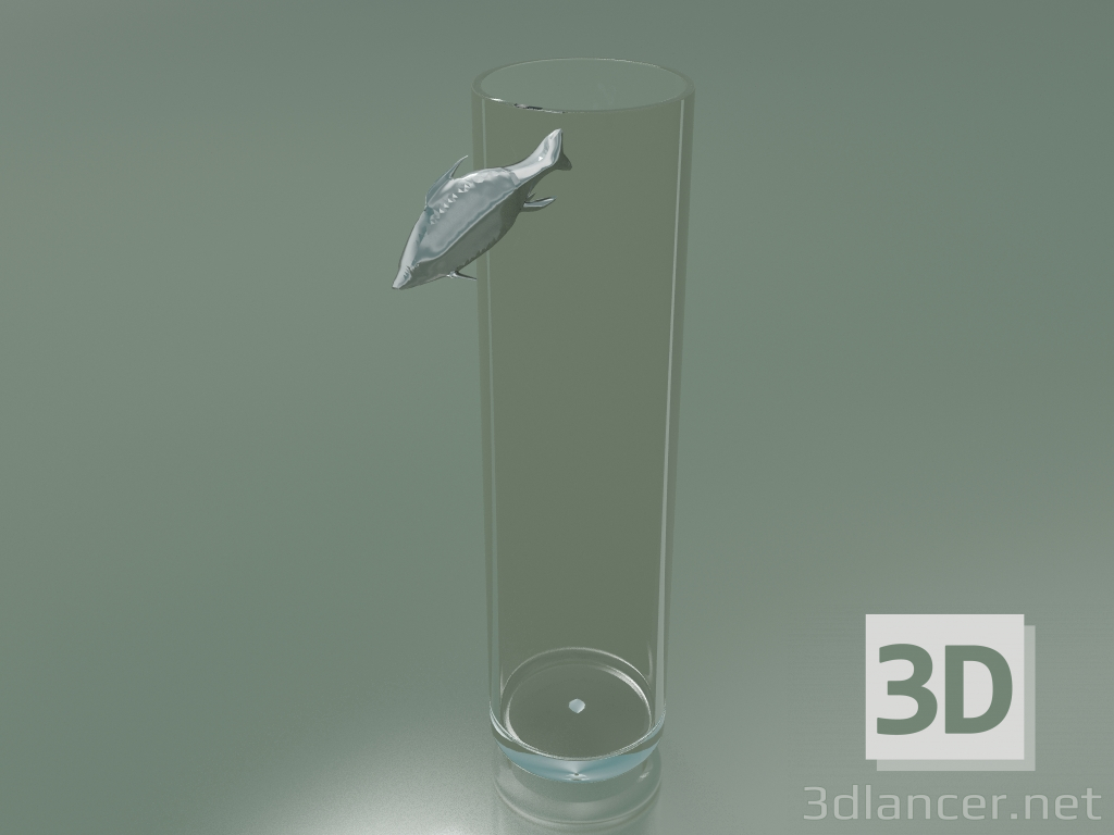 3d model Vase Illusion Fish (H 56cm, D 15cm) - preview