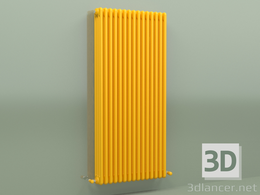 3d модель Радиатор TESI 4 (H 1500 15EL, Melon yellow - RAL 1028) – превью