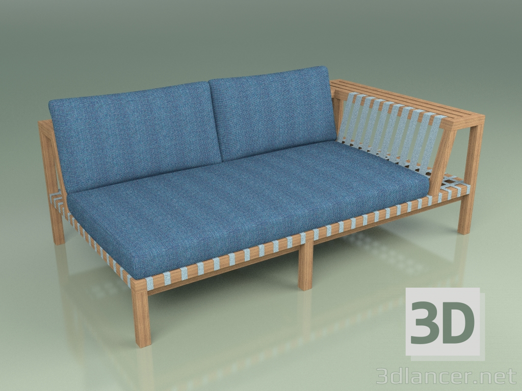 3D Modell Sofa (linkes Modul) 122 - Vorschau