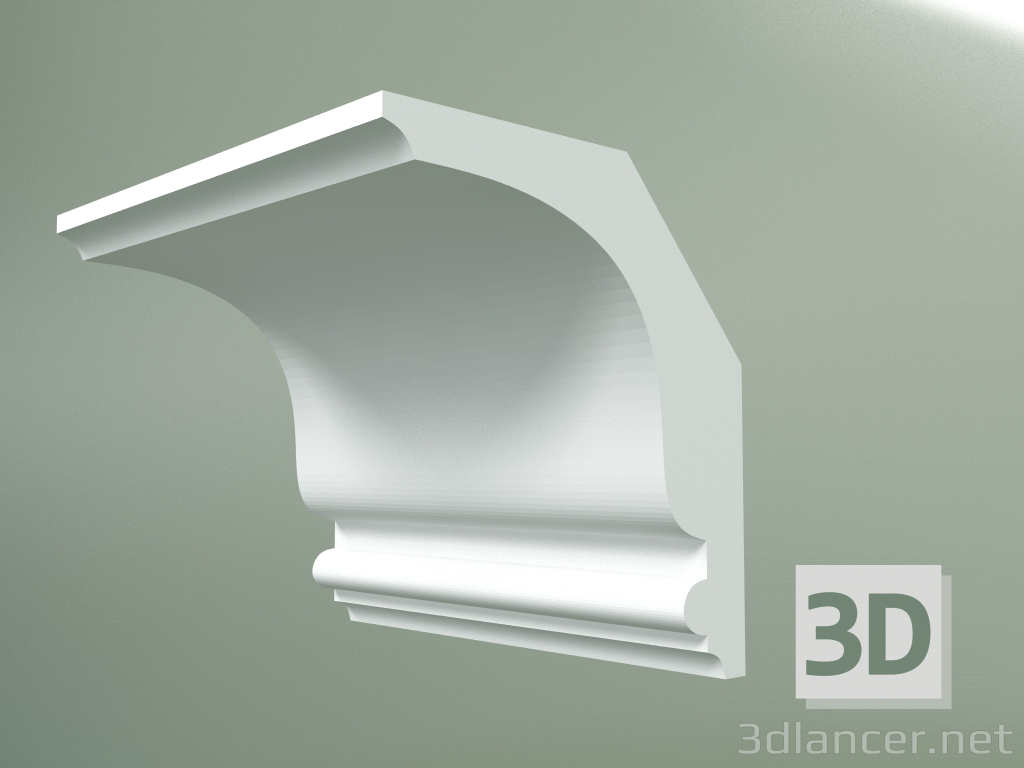 Modelo 3d Cornija de gesso (plinto de teto) KT105 - preview