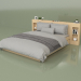 3D Modell Bett mit Organizer 1600 x 2000 (10322) - Vorschau