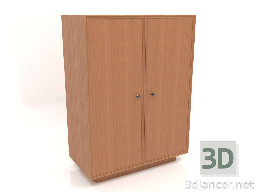 3D Modell Kleiderschrank B 04 (803x406x1082, Holzrot) - Vorschau