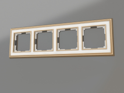 Frame for 4 posts Palacio (gold-white)