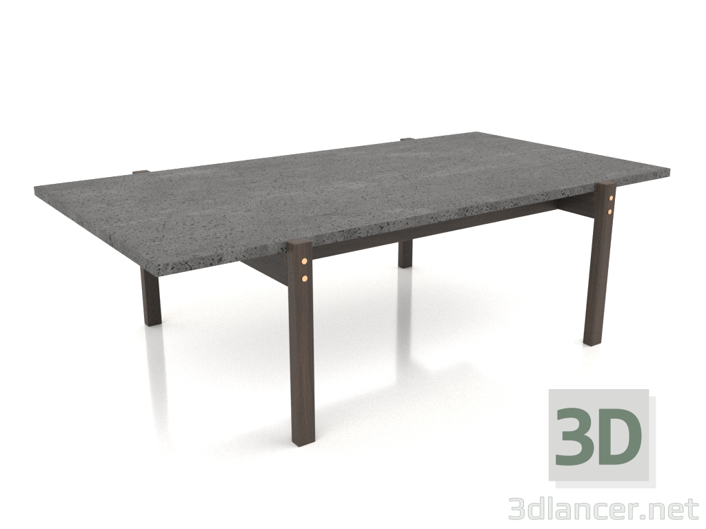 modèle 3D Table basse Eugene (Béton Foncé, Chêne Foncé) - preview