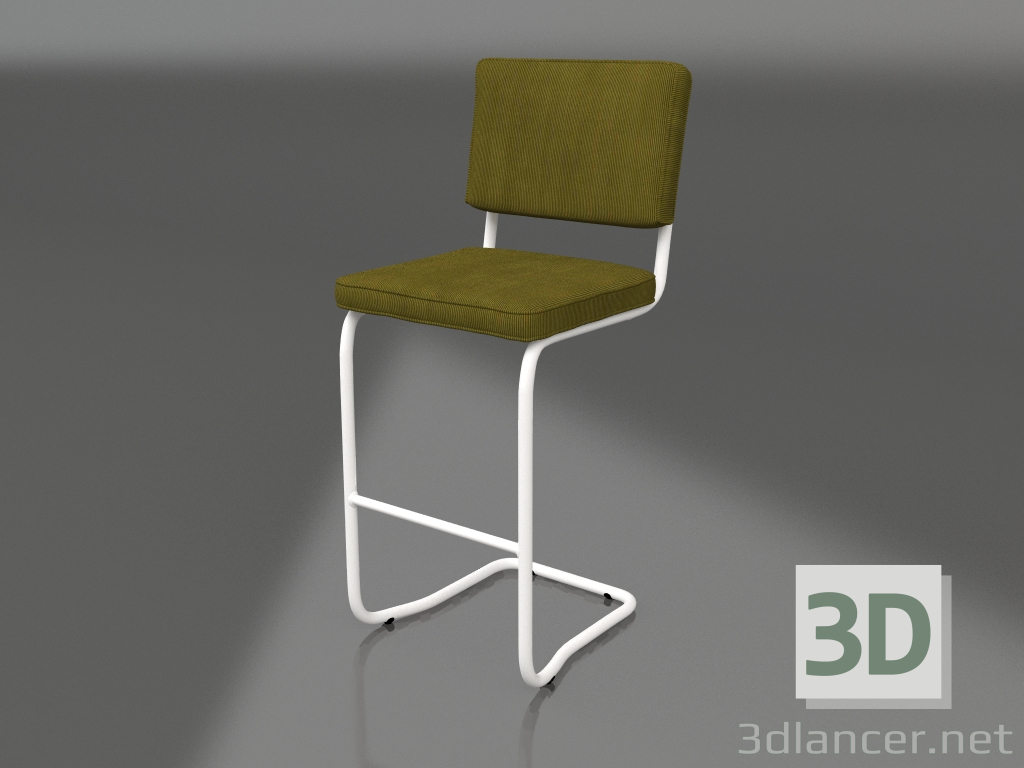 modèle 3D Tabouret de bar Ridge Rib Kink (Vert) - preview