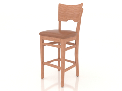 Bar stool York (Natural beech)