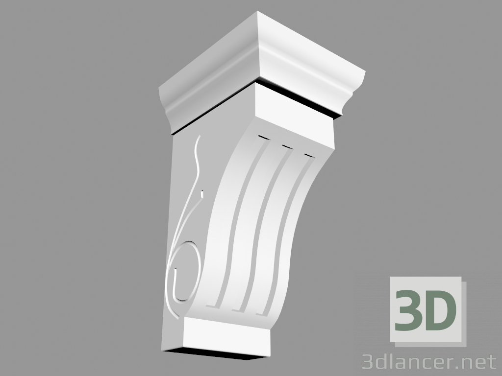 Modelo 3d Suporte (КР16) - preview