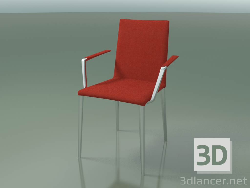 3d model Silla 1709BR (H 85 cm, apilable, con reposabrazos, con tapicería de tela, CRO) - vista previa