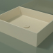 3d model Lavabo sobre encimera (01UN31301, Bone C39, L 60, P 48, H 16 cm) - vista previa