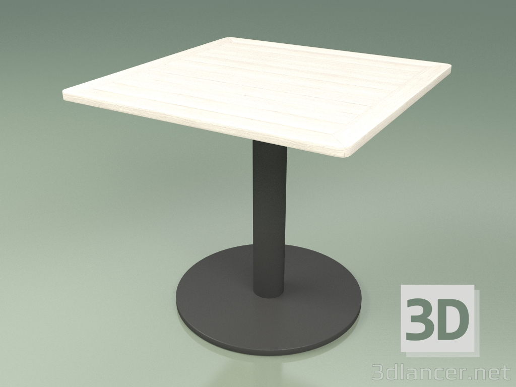 3d модель Стол 001 (Metal Smoke, Weather Resistant White Coloured Teak) – превью