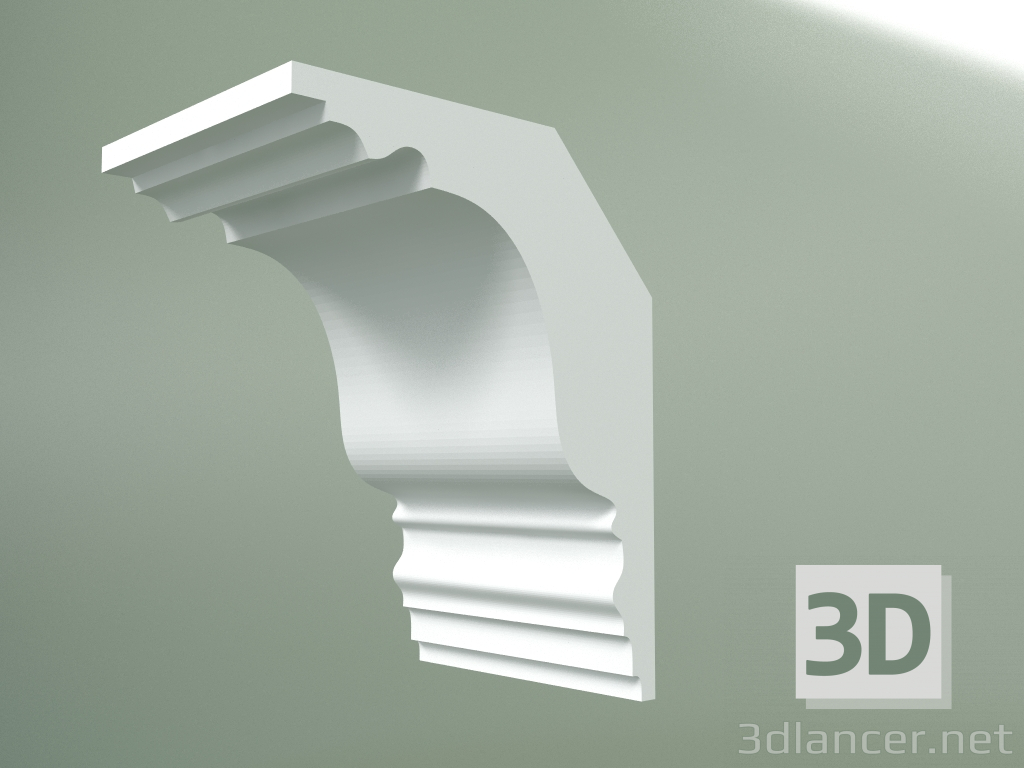 Modelo 3d Cornija de gesso (plinto de teto) KT106 - preview