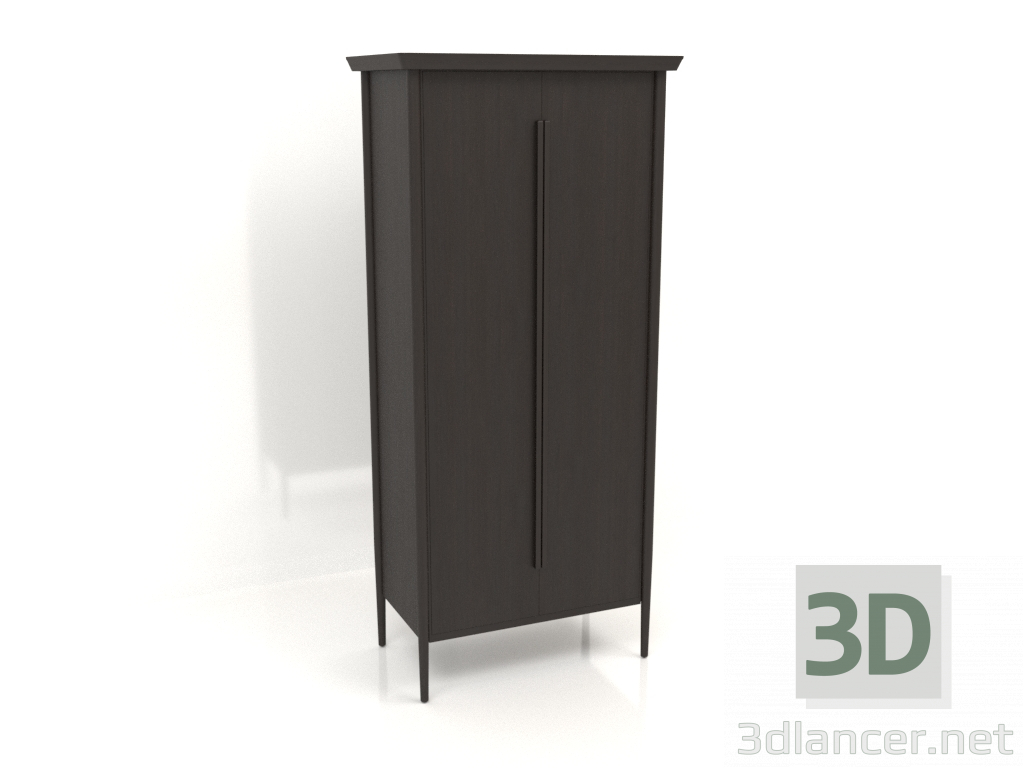 3D modeli Gardırop MC 03 (914х565х2000, ahşap kahverengi koyu) - önizleme