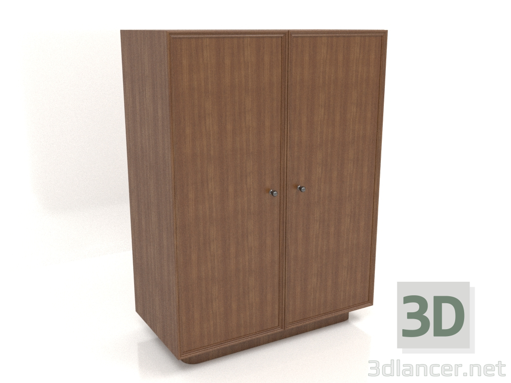 3D modeli Gardırop W 04 (803х406х1082, ahşap kahverengi ışık) - önizleme