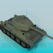 3d model T-34-85 - vista previa