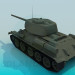 3d model T-34-85 - vista previa