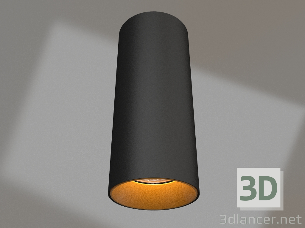 3d модель Світильник SP-POLO-SURFACE-R65-8W Day4000 (BK-GD, 40 °) – превью