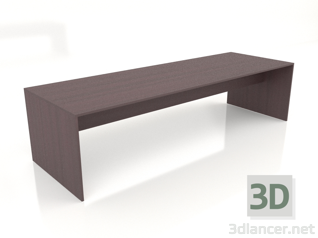 modello 3D Tavolo da pranzo 300 (anodizzato Bordeaux) - anteprima