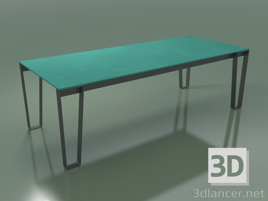 3d model Mesa de comedor al aire libre InOut (933, aluminio lacado gris, listones de piedra de lava esmaltada - vista previa