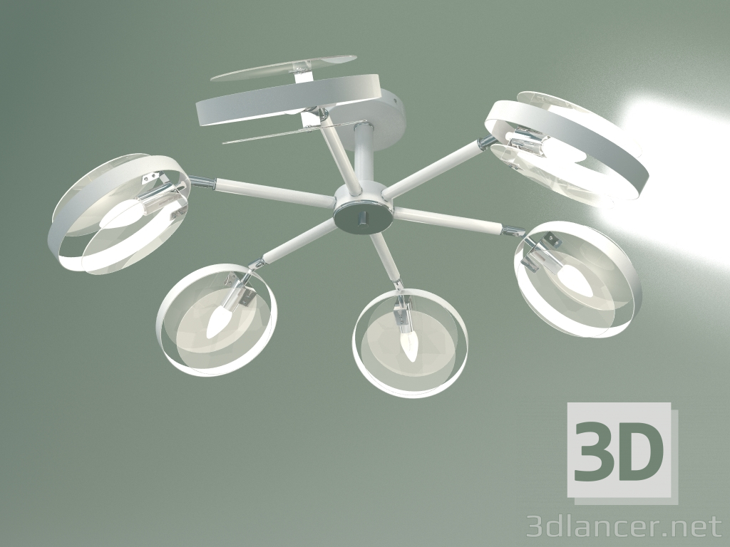 Modelo 3d Candelabro de teto Gallo 70121-6 (branco) - preview