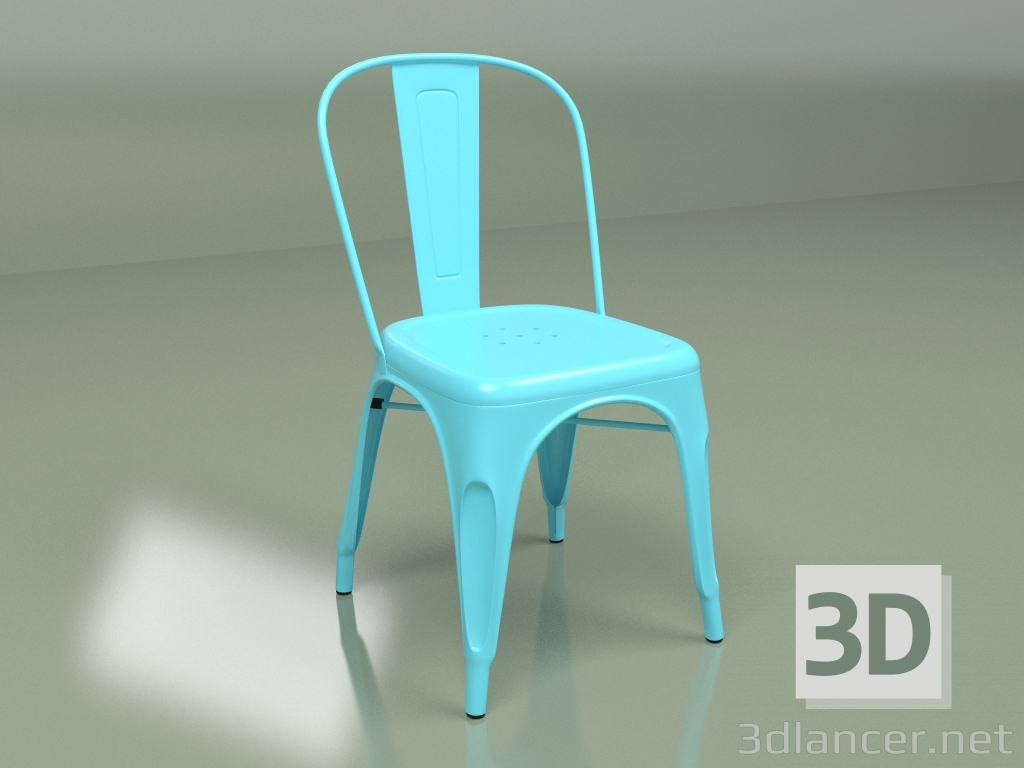 3D modeli Sandalye Marais Rengi (mavi) - önizleme