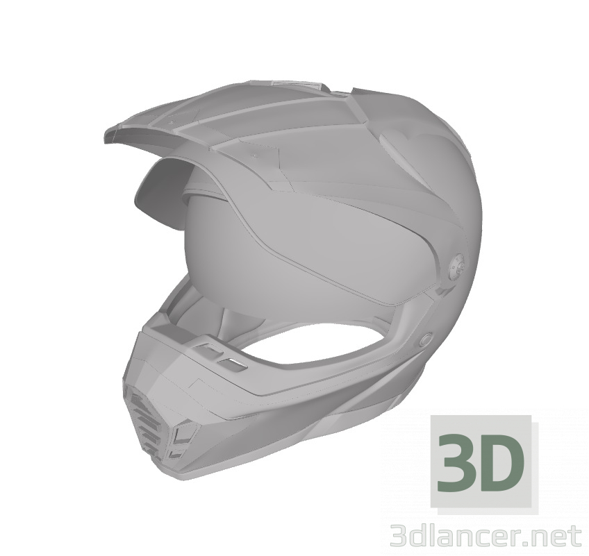 3D modeli Motorsiklet kaskı - önizleme