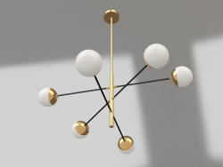 Chandelier Navia black, bronze (07636-6.20)