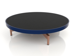 Round coffee table Ø90x22 (Night blue, DEKTON Domoos)