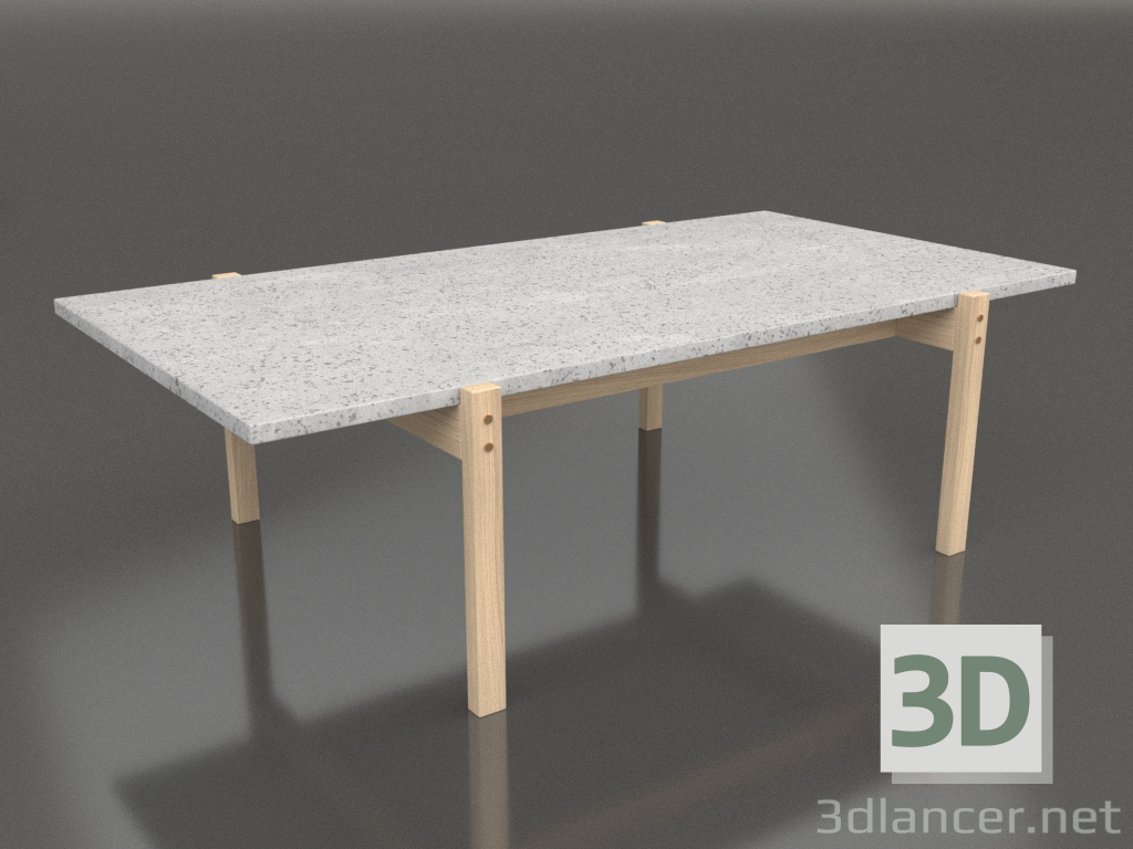 modèle 3D Table basse Eugene (Béton Clair, Chêne Clair et Laiton) - preview