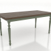 3D modeli Yemek masası 1600x800 mm (yeşil, açık ceviz) - önizleme