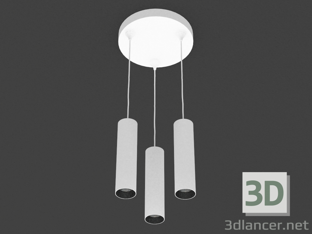 3D Modell Die LED-Lampe (DL18629_01 Weiß S + Basis DL18629 R3 Kit W Dim) - Vorschau