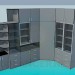 modèle 3D Armoire d’angle au bureau - preview