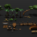 Spieleset Island / Game Asset Island (LowPoly) 3D-Modell kaufen - Rendern