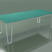 3d model Mesa de comedor al aire libre InOut (933, aluminio lacado blanco, listones de piedra de lava esmalta - vista previa