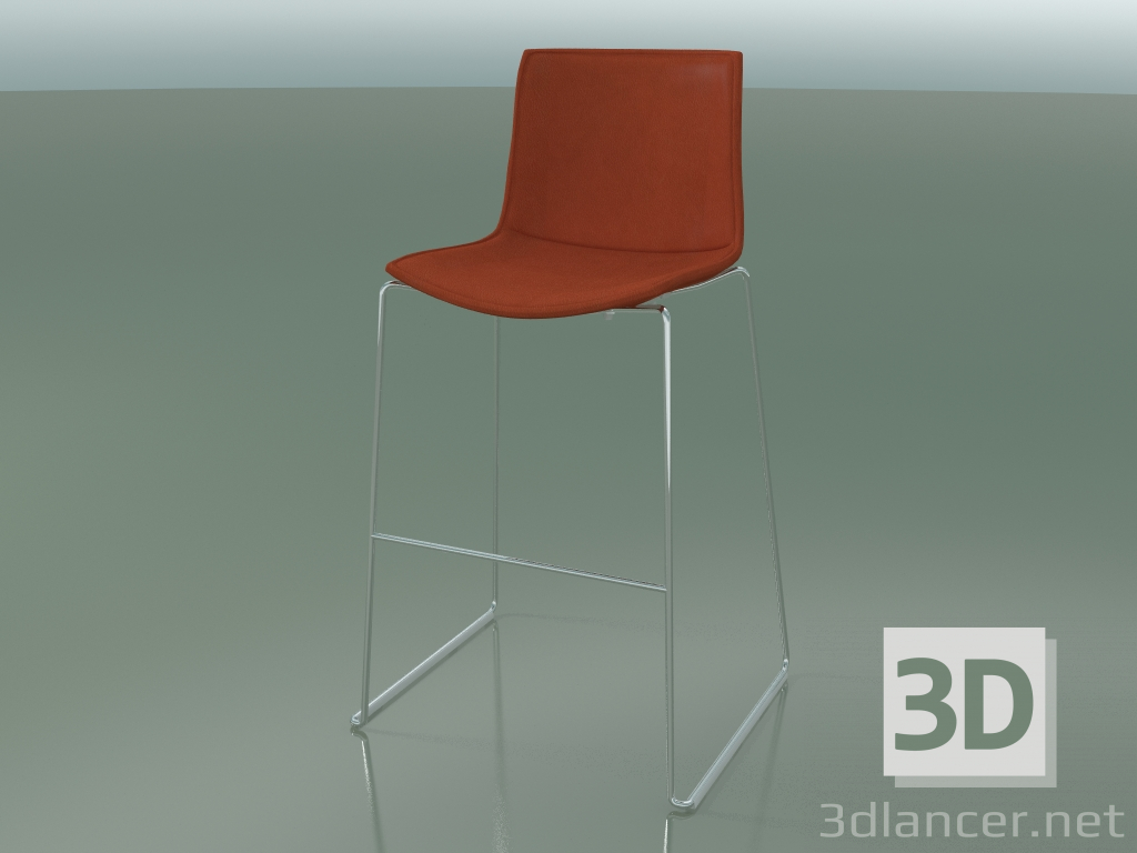 3d model Silla de bar 0321 (en un tobogán, con tapicería de cuero extraíble, cubierta 3) - vista previa