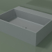 modello 3D Lavabo da appoggio (01UN31302, Silver Grey C35, L 60, P 48, H 16 cm) - anteprima