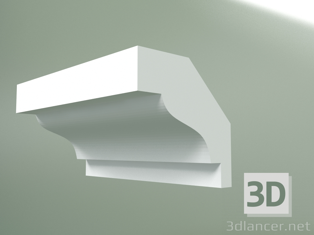 modèle 3D Corniche en plâtre (socle de plafond) KT110 - preview