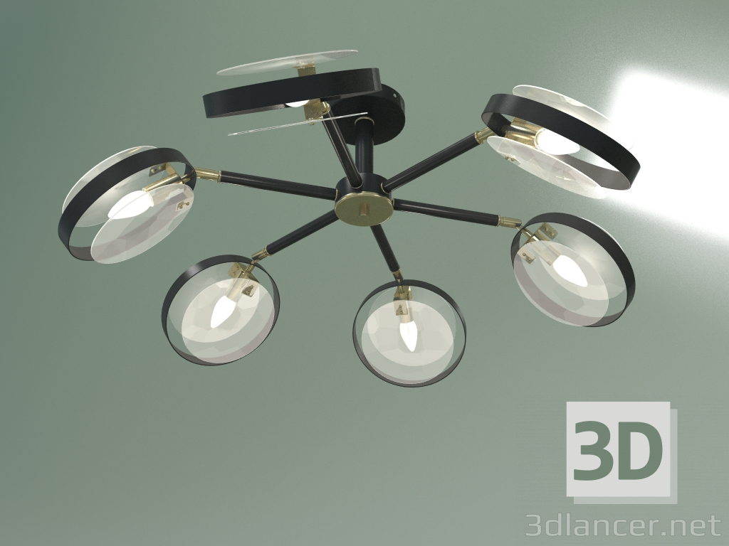 Modelo 3d Candelabro de teto Gallo 70121-6 (preto) - preview