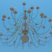 modello 3D Lampadario a bracci - anteprima