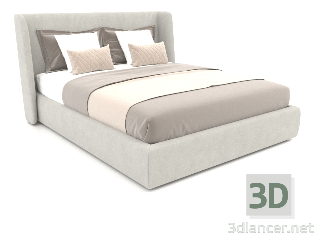 Modelo 3d Cama de casal Porto 1600 - preview