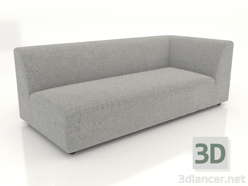 3d model Módulo sofá esquinero (L) 193 extendido derecha - vista previa