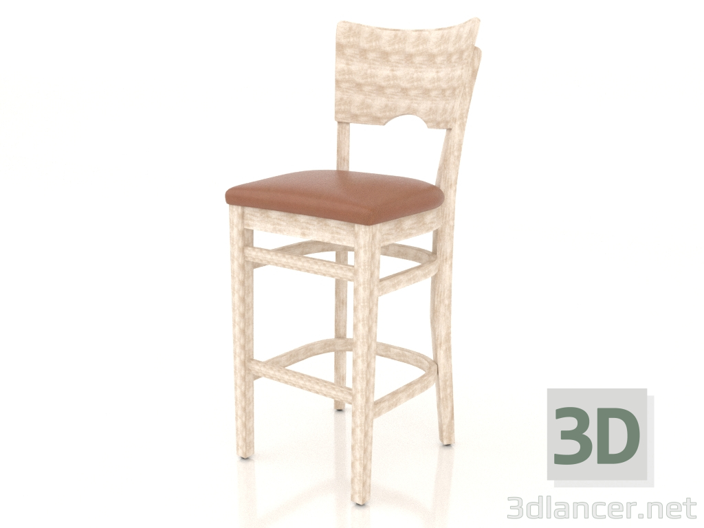 modèle 3D Tabouret de bar York (Provence) - preview