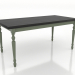 3D modeli Yemek masası 1600x800 mm (yeşil, siyah RAL 9005) - önizleme