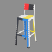 Modelo 3d Стул барный Stitch Stool - preview