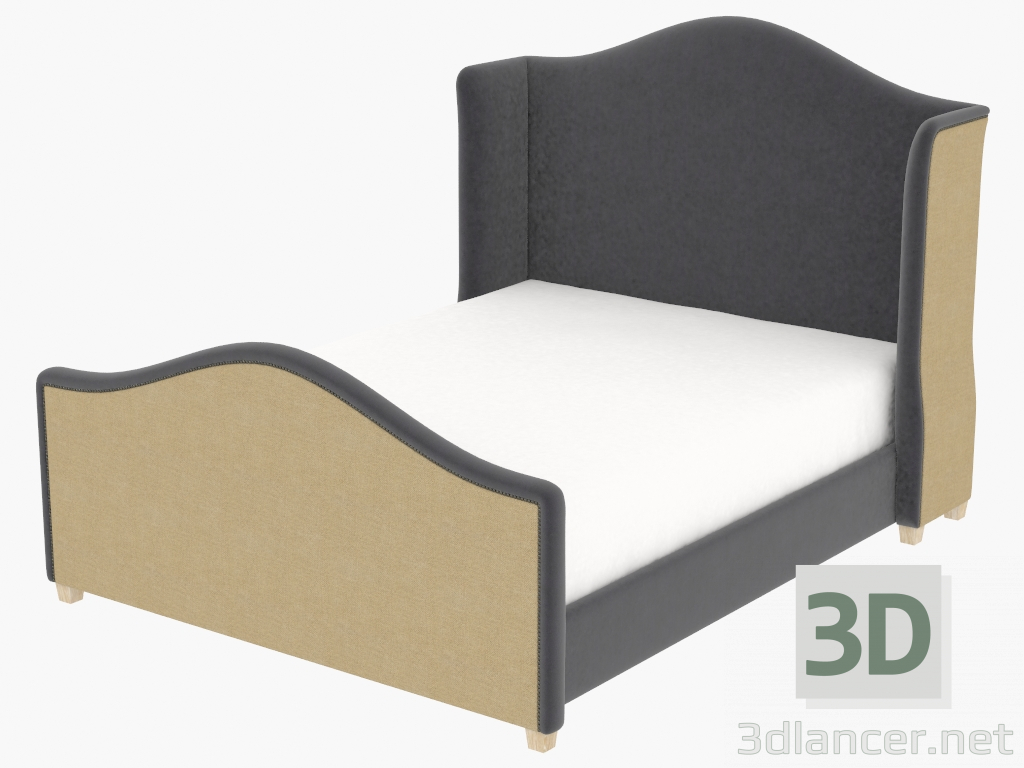 modello 3D Letto matrimoniale ATHENA LETTO MATRIMONIALE (5109Q Velvet) - anteprima