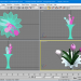 3d model Florero con tulipanes - vista previa