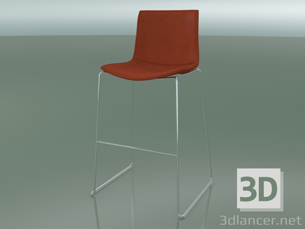 3d model Silla de bar 0321 (en un tobogán, con tapicería de cuero extraíble, cubierta 2) - vista previa