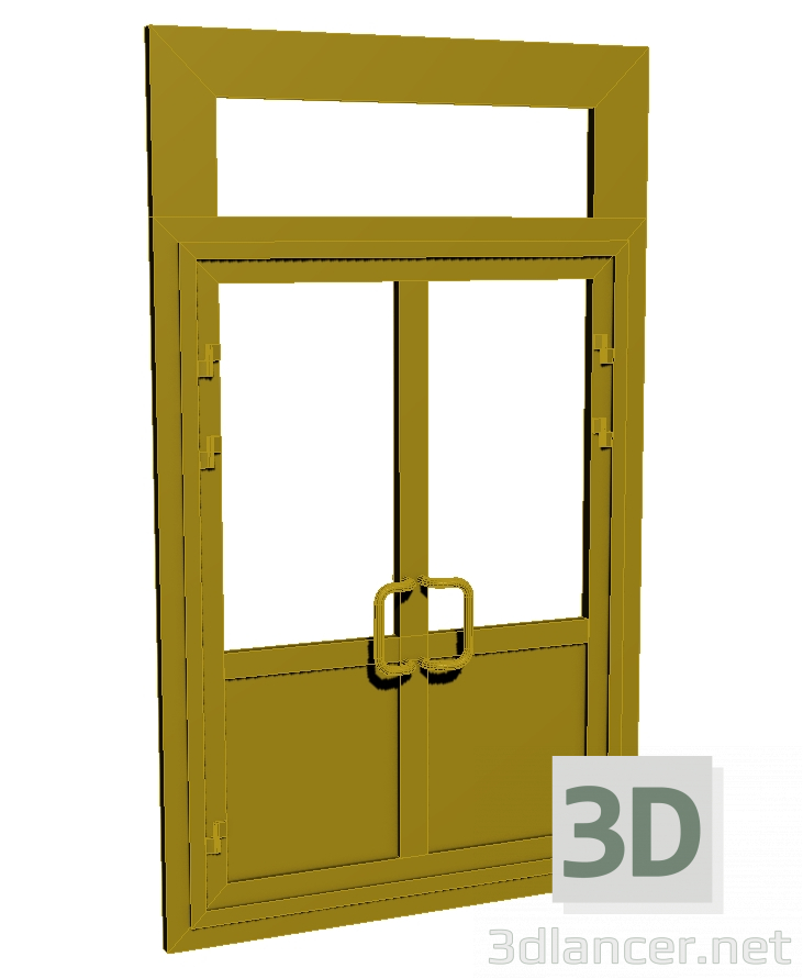 Modelo 3d Porta de entrada de plástico - preview